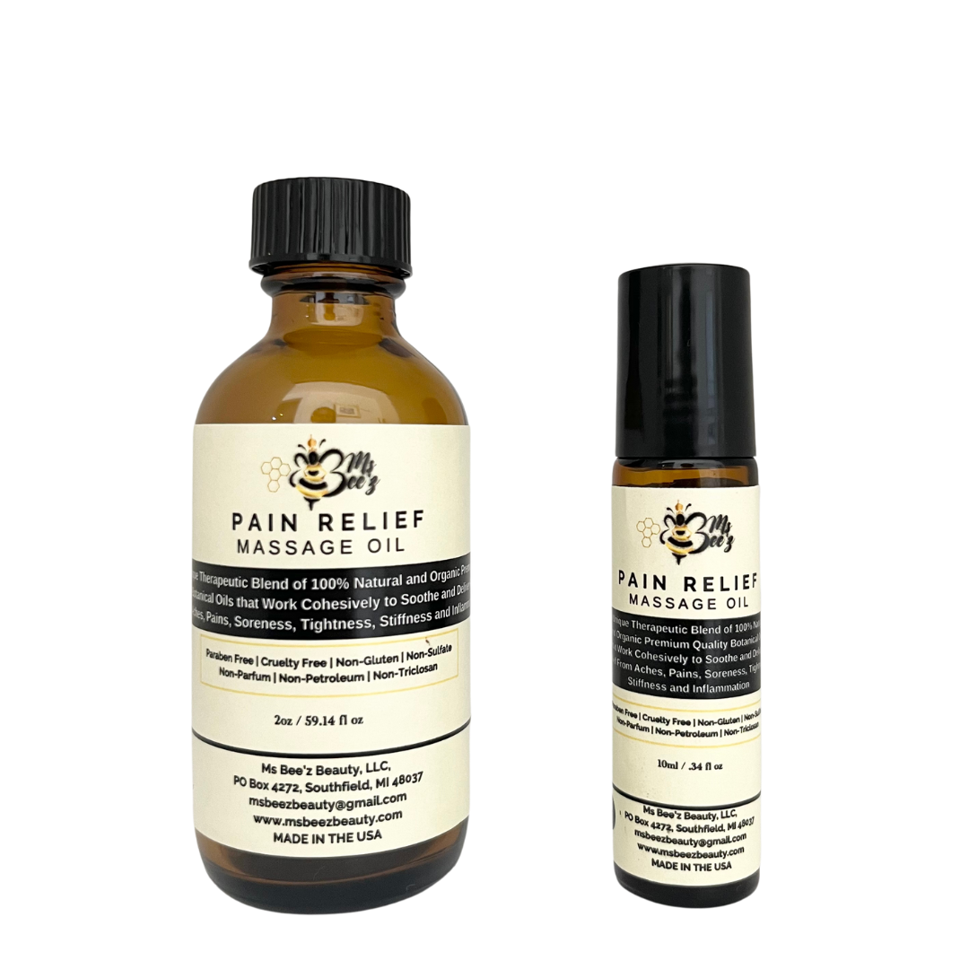 PAIN RELIEF MASSAGE POWER DUO - Ms Bee'z Beauty