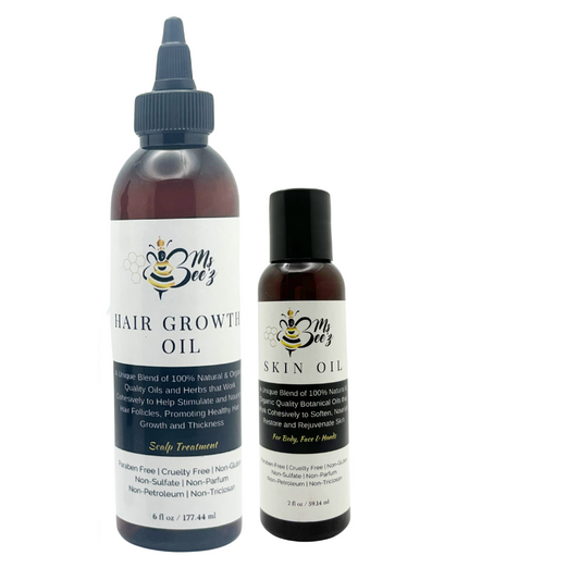 HAIR GROWTH OIL 6OZ + SKIN OIL 2OZ - BUNDLE