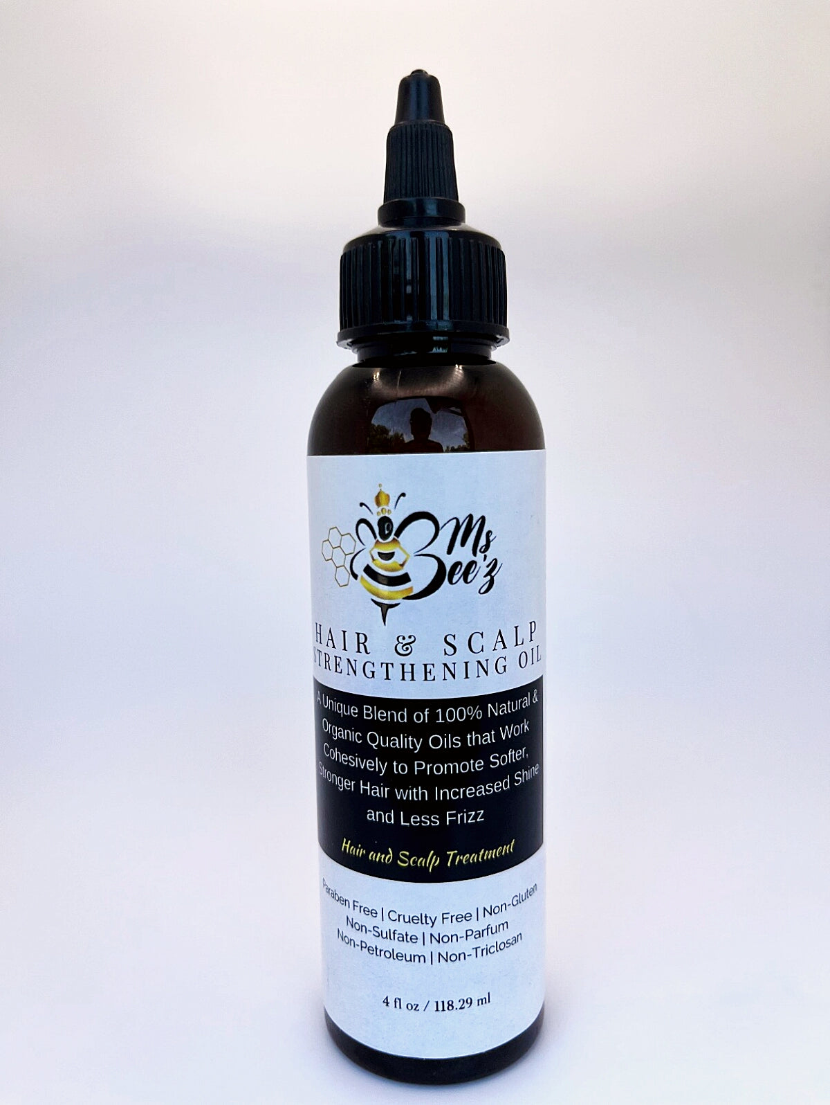 Ms Bee'z Beauty 4 oz. Hair & Scalp Strengthening Oil